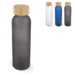 Waterfles glas bamboe 500ml - Hidalgo-werbeartikel Waterfles glas & bamboe 500ml