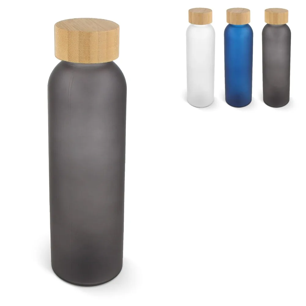 Waterfles glas & bamboe 500ml