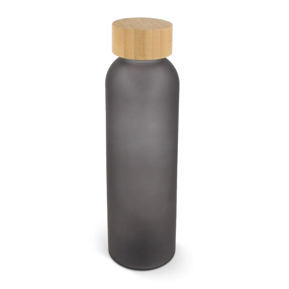 Waterfles glas bamboe 500ml productfoto 2 - Hidalgo-werbeartikel Waterfles glas & bamboe 500ml — productfoto 2