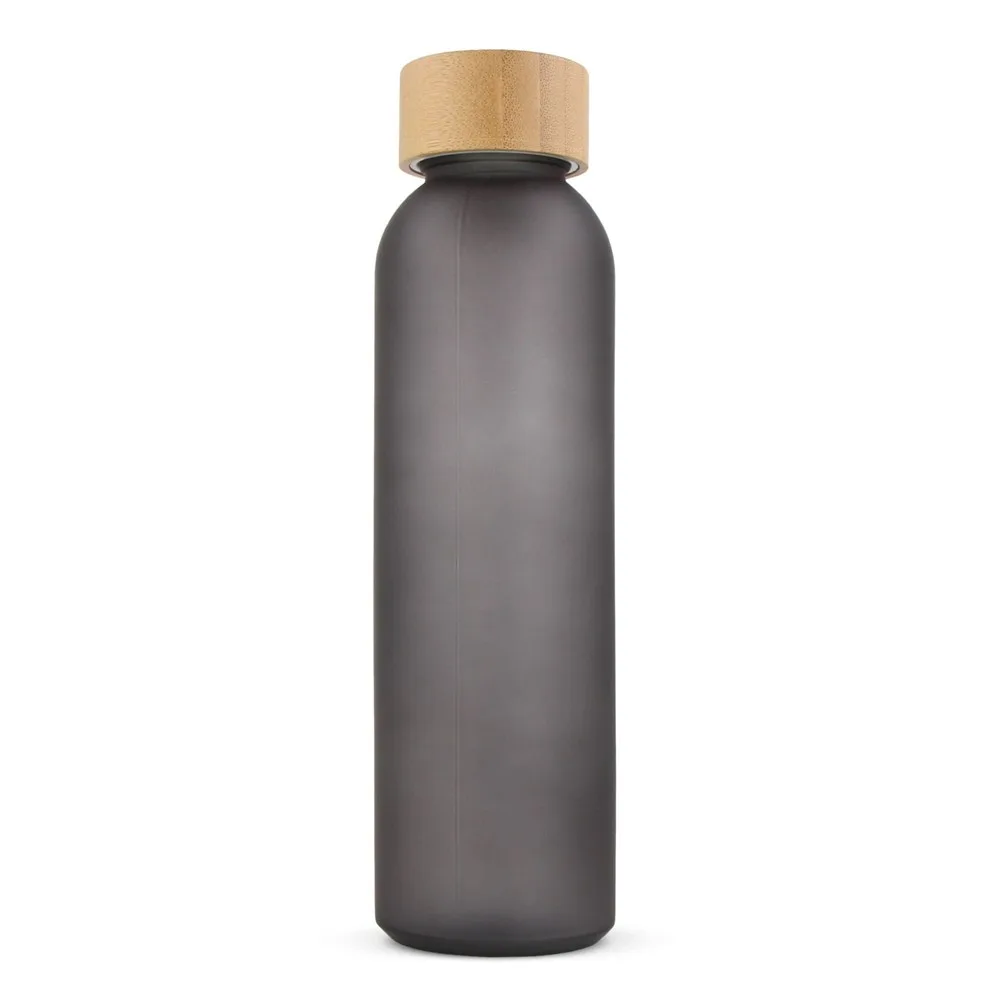 Waterfles glas bamboe 500ml productfoto 3 - Hidalgo-werbeartikel Waterfles glas & bamboe 500ml — productfoto 3