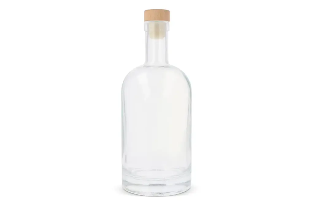 Trinkflasche Glas 750ml bedrucken FSC Holzdeckel — Produktfoto 3