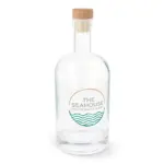Trinkflasche Glas 1L mit Logo und Holzdeckel