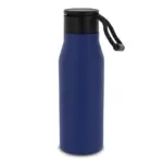 Thermofles met touw 600ml donkerblauw - Hidalgo-werbeartikel Thermofles met touw 600ml, donkerblauw