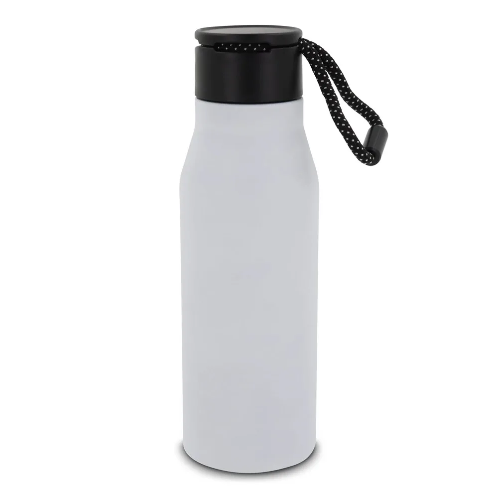 Thermofles met touw 600ml wit - Hidalgo-werbeartikel Thermofles met touw 600ml, wit