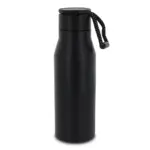 Thermofles met touw 600ml zwart - Hidalgo-werbeartikel Thermofles met touw 600ml, zwart