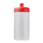 Sportbidon Bio basis 500ml basic, transparant rood
