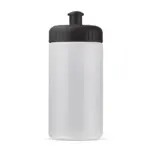 Sportbidon Bio basis 500ml basic, transparant zwart