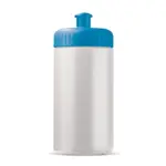 Sportbidon Bio basis 500ml basic, wit / lichtblauw