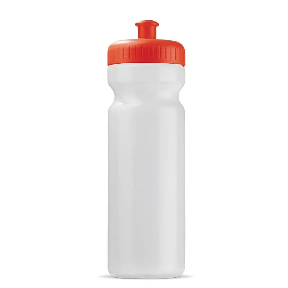 Sportbidon Bio 750ml transparant rood - Bidons & Shakers Sportbidon Bio 750ml, transparant rood