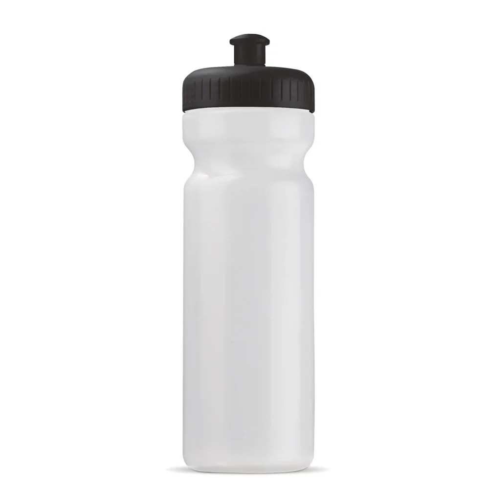 Sportbidon Bio 750ml transparant zwart - Bidons & Shakers Sportbidon Bio 750ml, transparant zwart