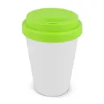 RPP Koffiebeker Wit 250ml wit lichtgroen - Hidalgo-werbeartikel RPP Koffiebeker Wit 250ml, wit / lichtgroen