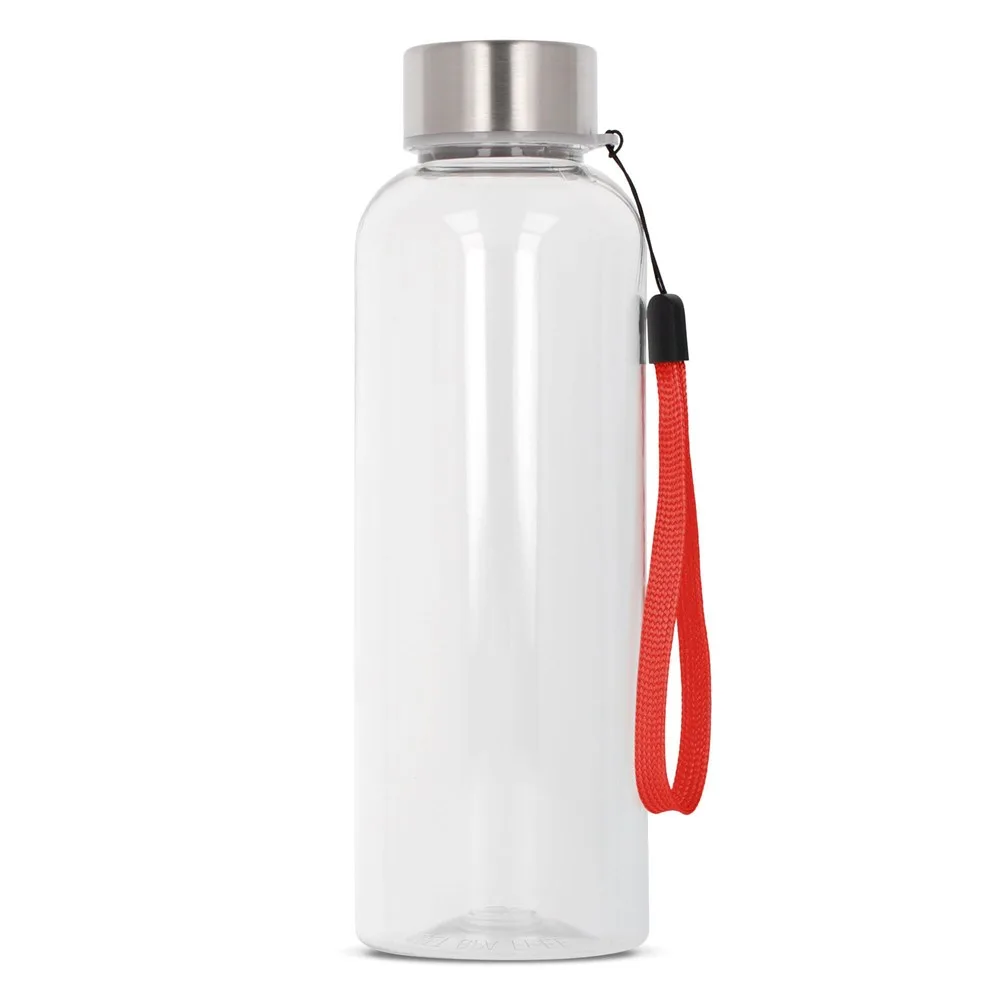 Waterfles Jude R-PET 500ml transparant rood - Hidalgo-werbeartikel Waterfles Jude R-PET 500ml, transparant rood