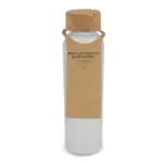 Matglazen gerecycled fles met kurken dop 500ml ecru wit - Hidalgo-werbeartikel Matglazen gerecycled fles met kurken dop 500ml, ecru / wit