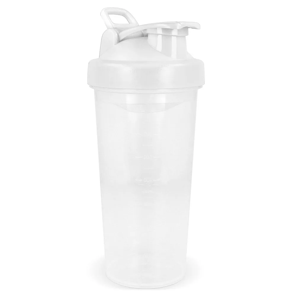 Shaker fles 700ml wit - Hidalgo-werbeartikel Shaker fles 700ml, wit