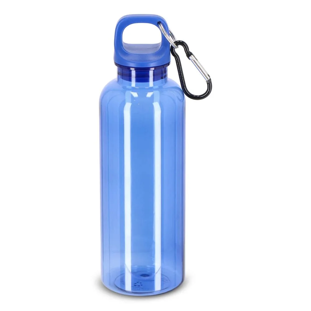Noa waterfles R-PET 500 ml Transparant transparant blauw - Hidalgo-werbeartikel Noa waterfles R-PET 500 ml Transparant, transparant blauw