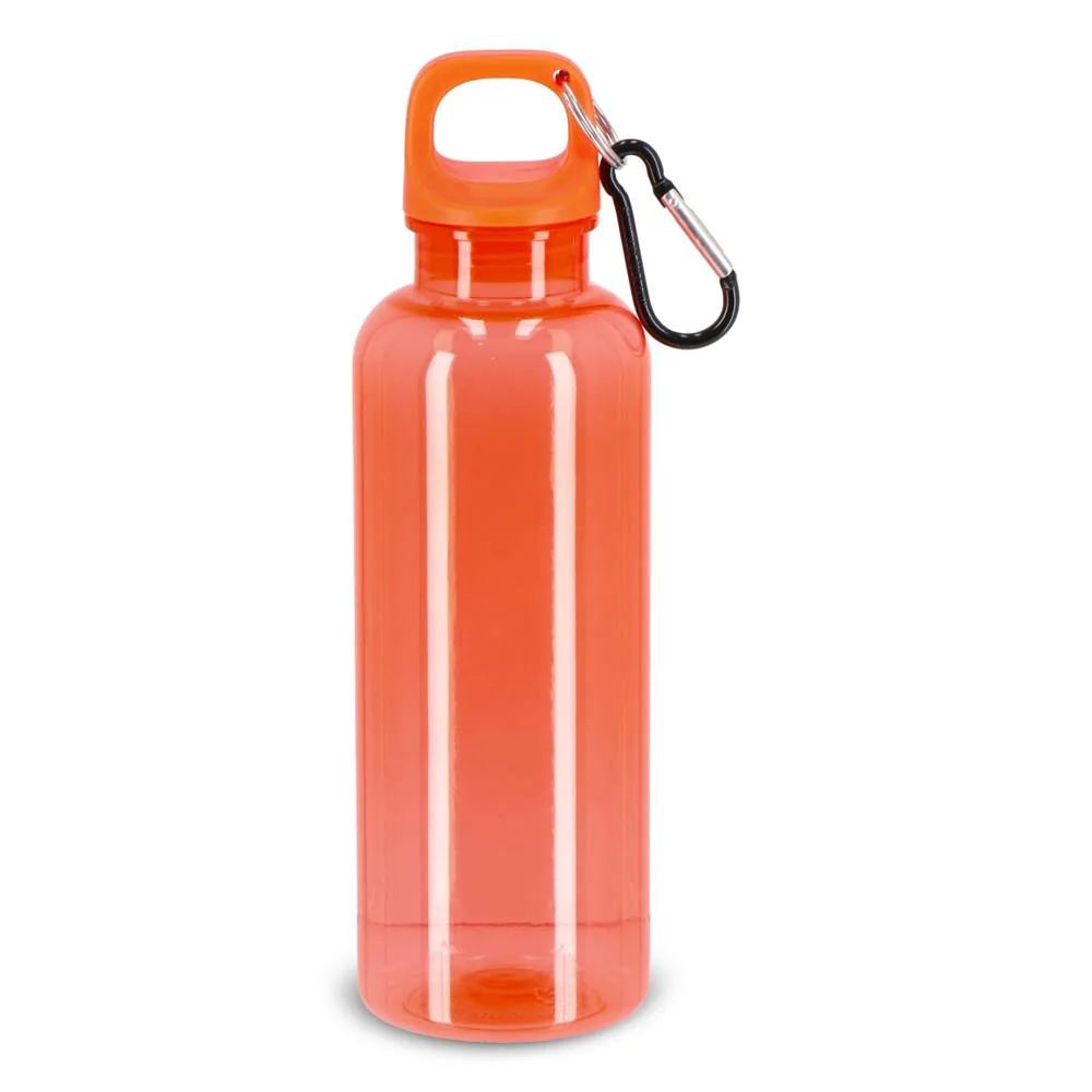 Noa waterfles R-PET 500 ml Transparant transparant oranje - Hidalgo-werbeartikel Noa waterfles R-PET 500 ml Transparant, transparant oranje