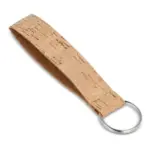 Kurken polsband met sleutelhanger, natuur