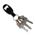 Flesopener sleutelhanger, zwart