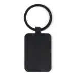Bamboe en metalen sleutelhanger rechthoekig — productfoto 3