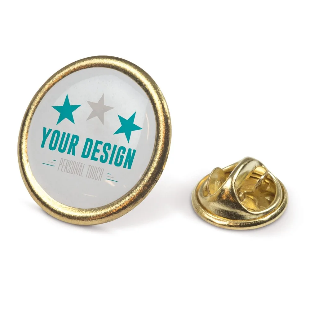 Badge metalen pin Ø20mm productfoto 2 - Hidalgo Badge metalen pin Ø20mm — productfoto 2