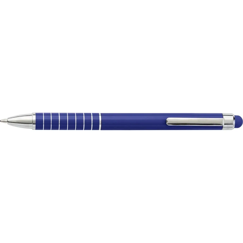 Balpen Oliver | Aluminium | Stylus kobaltblauw - Hidalgo-werbeartikel Balpen Oliver | Aluminium | Stylus, kobaltblauw