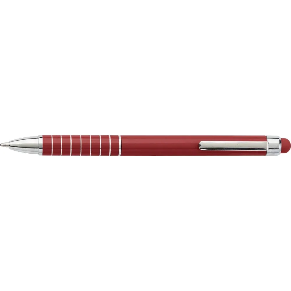 Balpen Oliver | Aluminium | Stylus rood - Hidalgo-werbeartikel Balpen Oliver | Aluminium | Stylus, rood