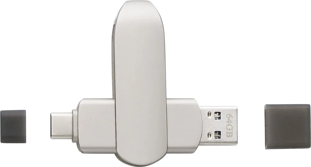 Zinklegering USB-stick Harlow productfoto 3 - Hidalgo Zinklegering USB-stick Harlow — productfoto 3