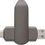 Zinklegering USB-stick Harlow — productfoto 4