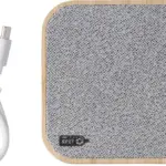 Draadloze oplader Moses | Bamboe | rPET | 15W — productfoto 2