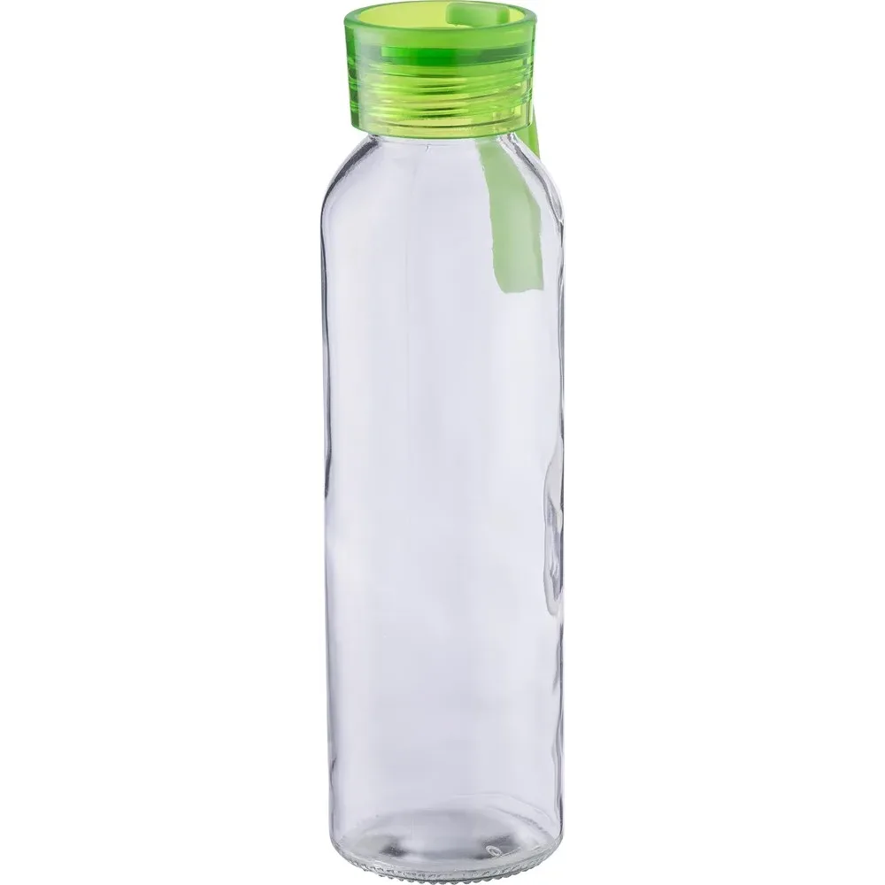 Drinkfles | Glas | Gekleurde dop | 500 ml