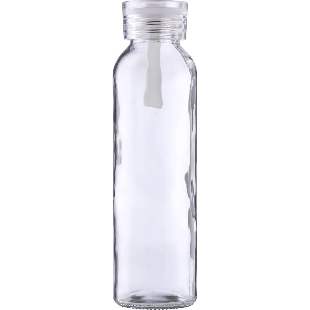 Drinkfles | Glas | Gekleurde dop | 500 ml wit - Hidalgo-werbeartikel Drinkfles | Glas | Gekleurde dop | 500 ml, wit