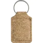 Sleutelhanger Madelyn | Kurk | Vierkant — productfoto 2