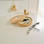 Wijnset Milana | Synthetisch leer met kurkuiterlijk | 4 st — productfoto 5