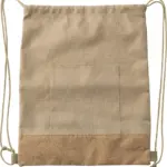 Rugzakje met trekkoord Ansel | Gerecycled | Kurken bodem | 6 l — productfoto 2
