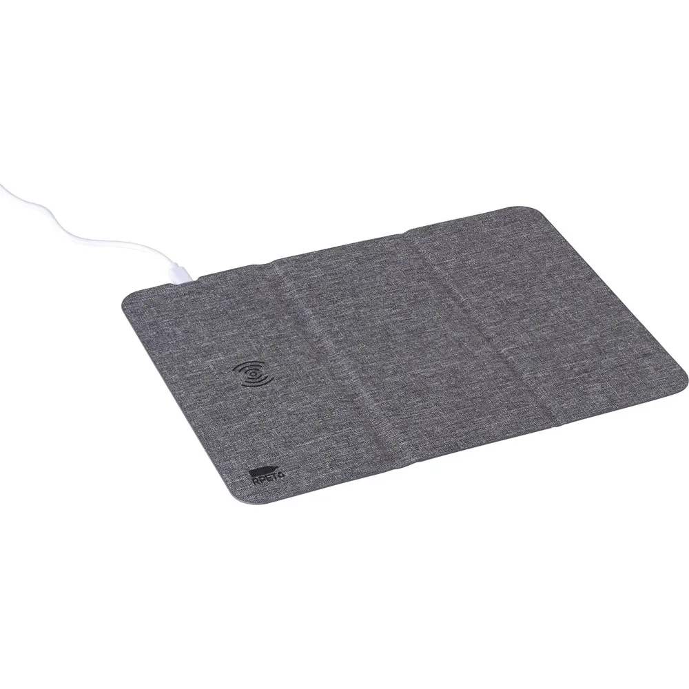 Draadloze oplader Selene | Gerecycled | Muismat productfoto 4 - Hidalgo Draadloze oplader Selene | Gerecycled | Muismat — productfoto 4