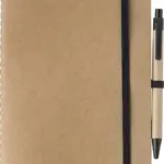 Notitieboek Theodore | Gerecycled | A5 | Blanco zwart - Hidalgo-werbeartikel Notitieboek Theodore | Gerecycled | A5 | Blanco, zwart