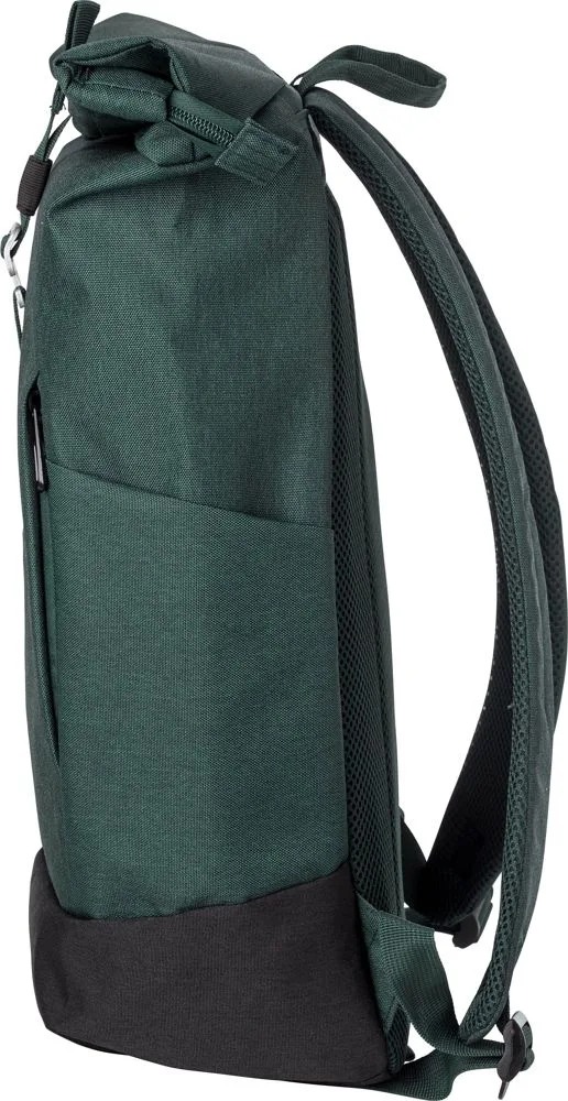 Rugzak Oberon | Gerecycled | Rolsluiting | Laptop 14 | 20 l productfoto 10 - Hidalgo-werbeartikel Rugzak Oberon | Gerecycled | Rolsluiting | Laptop 14" | 20 l — productfoto 10
