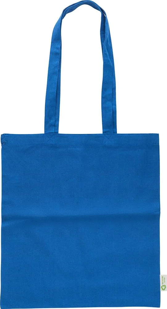 Boodschappentas Cassiopeia | Gerecycled katoen | 120 gm² blauw - Hidalgo-werbeartikel Boodschappentas Cassiopeia | Gerecycled katoen | 120 g/m², blauw