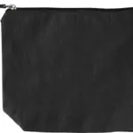Cosmetisch tasje Cressida | Gerecycled katoen 180 g/m², zwart