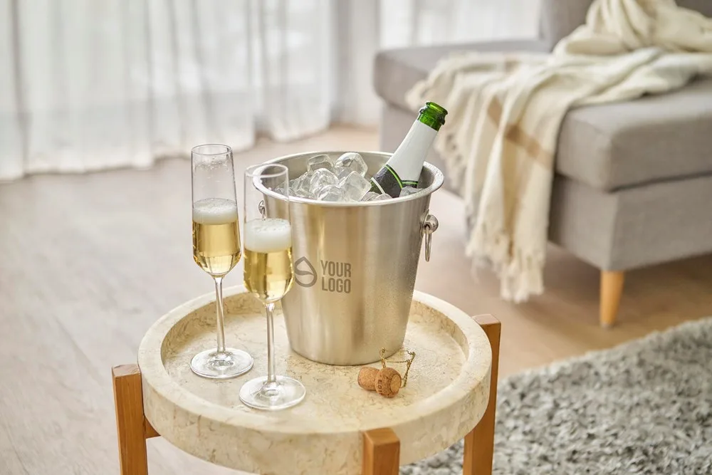 Champagnekoeler Hester | Roestvrijstaal | 45 l productfoto 3 - Hidalgo-werbeartikel Champagnekoeler Hester | Roestvrijstaal | 4,5 l — productfoto 3