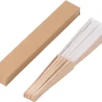Handwaaier Rosanne | Gerecycled stof | Houten handvat — productfoto 3