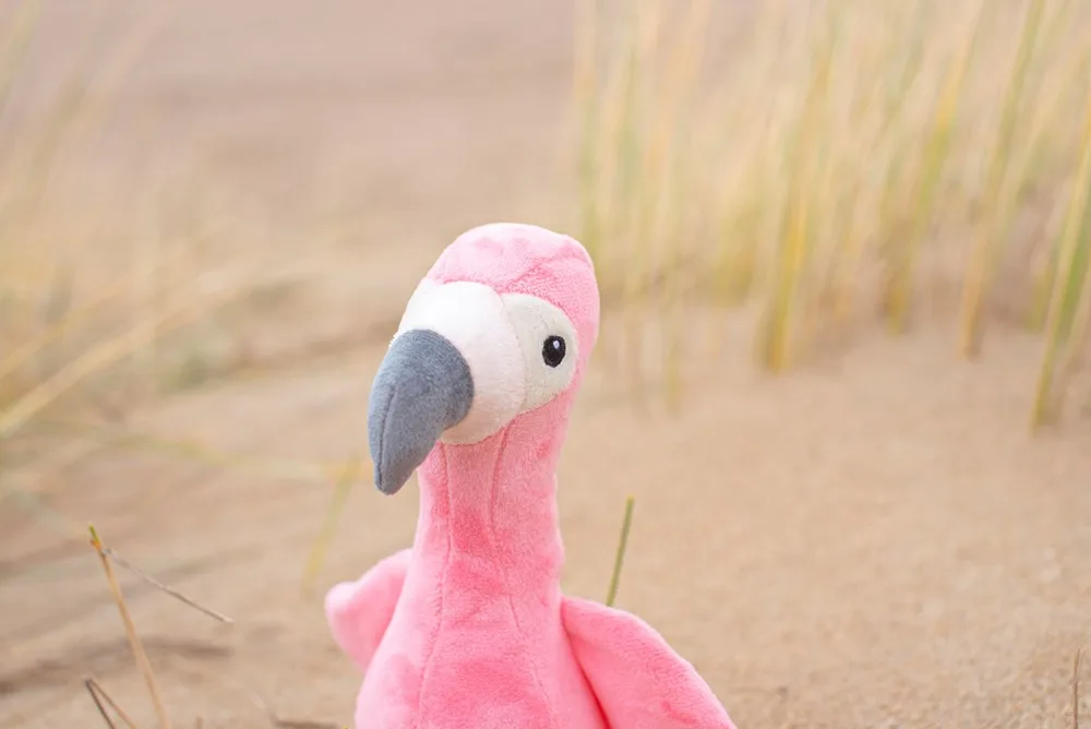Pluchen flamingo Alicia | 18 cm productfoto 7 - Hidalgo-werbeartikel Pluchen flamingo Alicia | 18 cm — productfoto 7