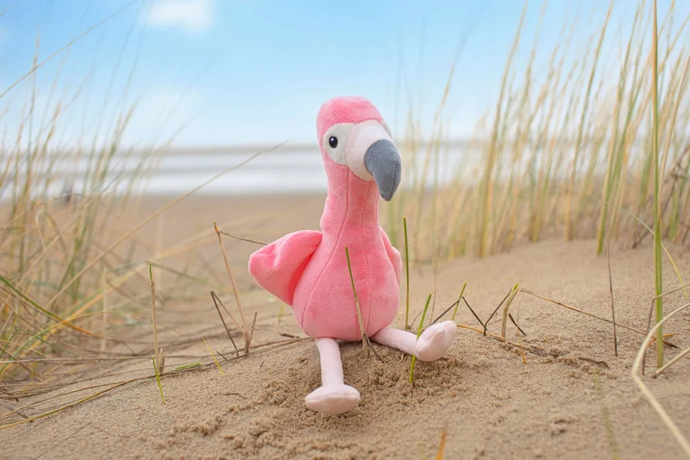 Pluchen flamingo Alicia | 18 cm productfoto 9 - Hidalgo-werbeartikel Pluchen flamingo Alicia | 18 cm — productfoto 9