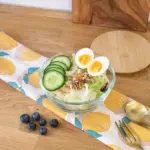 Salatschüssel Isabeau bedrucken Bambusdeckel Glas 1200ml — Produktfoto 8