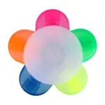 Markeerstiftenset Brodie | Kunststof | 5 kleuren, custom/multicolor — productfoto 5