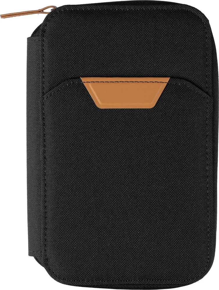 Reisportemonnee Susanne | Gerecycled | RFID zwart - Hidalgo-werbeartikel Reisportemonnee Susanne | Gerecycled | RFID, zwart