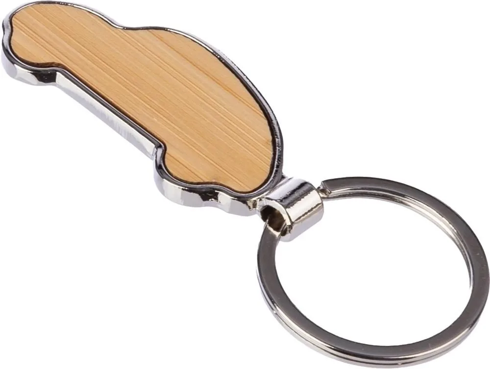 Sleutelhanger Angelika | Bamboe | Autovorm productfoto 4 - Hidalgo-werbeartikel Sleutelhanger Angelika | Bamboe | Autovorm — productfoto 4