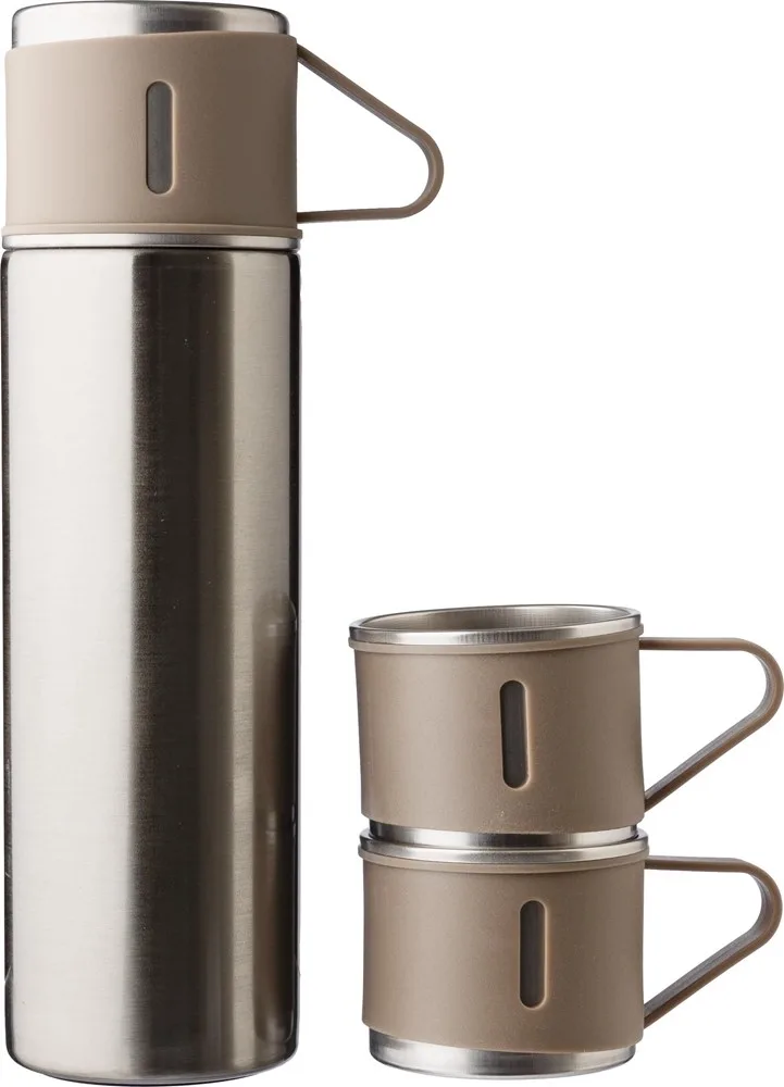 Thermosfles-set | Rvs | 420 ml + 2 bekers