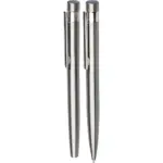 Schrijfset Fritz | Gerecycled rvs | Draaibalpen en rollerball - Hidalgo Schrijfset Fritz | Gerecycled rvs | Draaibalpen en rollerball
