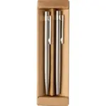 Schrijfset Fritz | Gerecycled rvs | Draaibalpen en rollerball productfoto 5 - Hidalgo Schrijfset Fritz | Gerecycled rvs | Draaibalpen en rollerball — productfoto 5